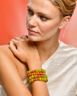 AjjourWorld Yellow Sprinkled Bracelet